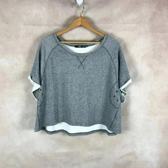 SPORTSGIRL Gray Heather French Terry Top Size XS/S - Picture 4 of 8